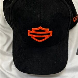 Harley-Davidson Black Cap with Orange Emblem